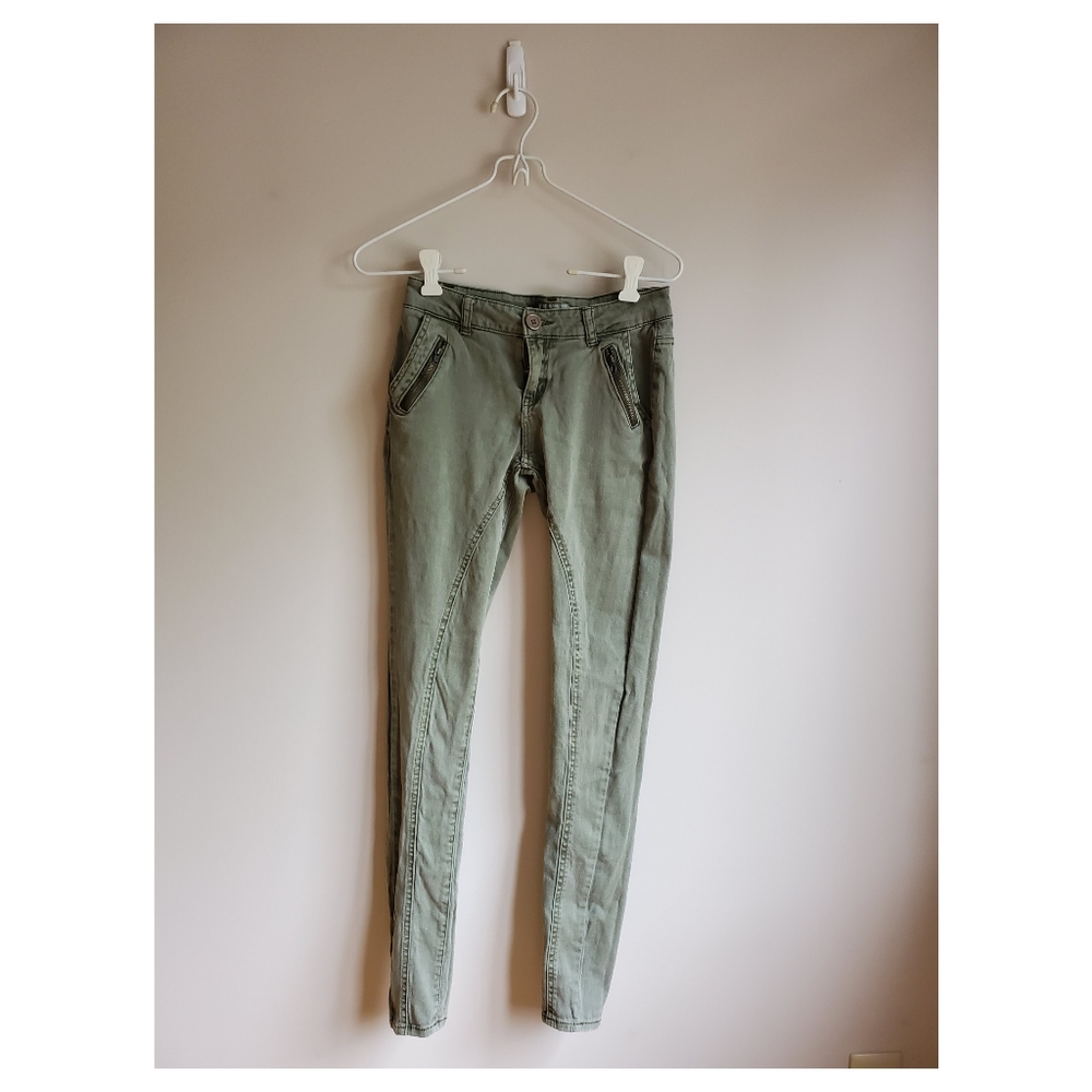 Army green jeans